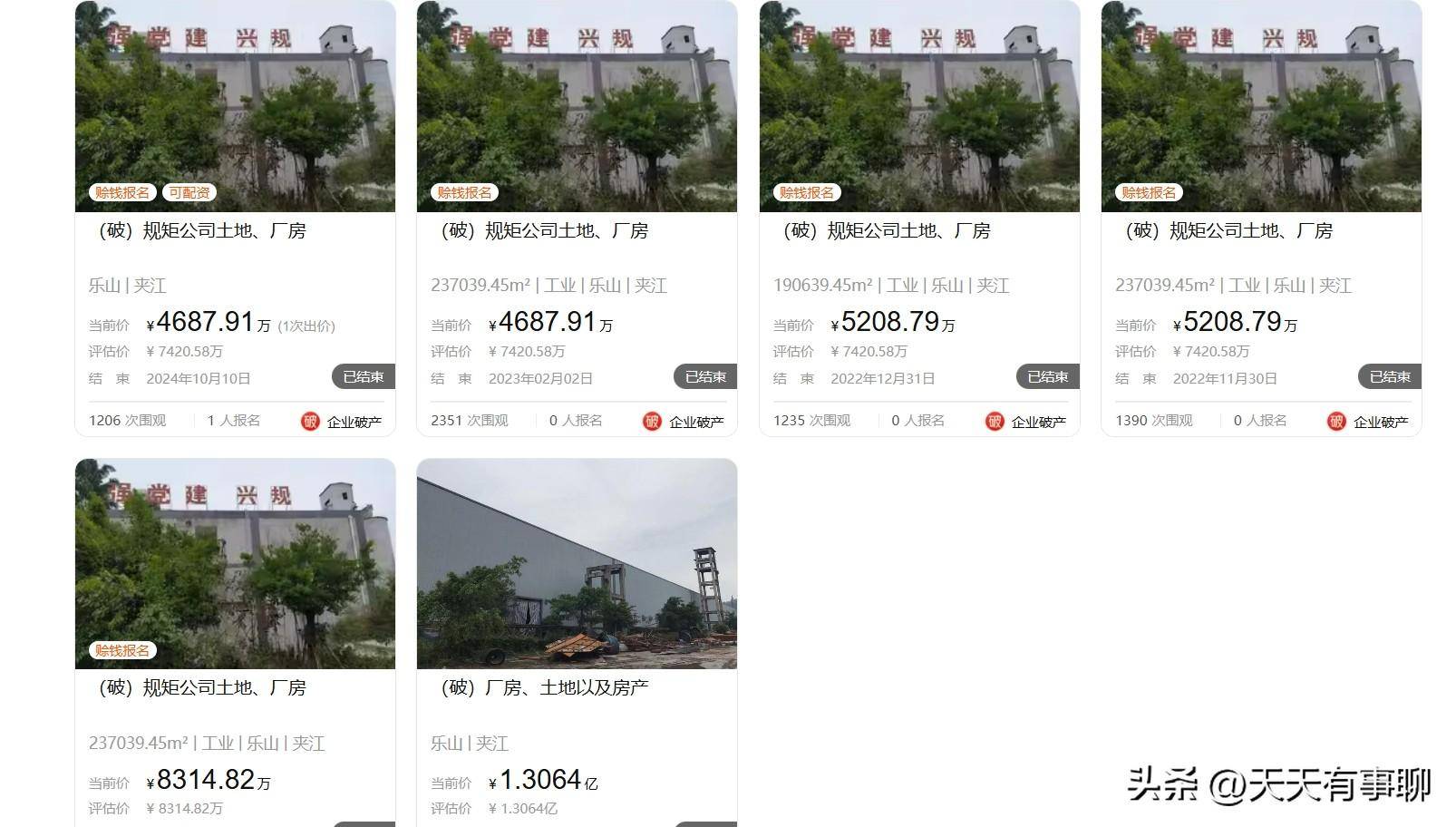降价八千多万，四川乐山这家老牌水泥厂破产拍卖，被人4688万拿下